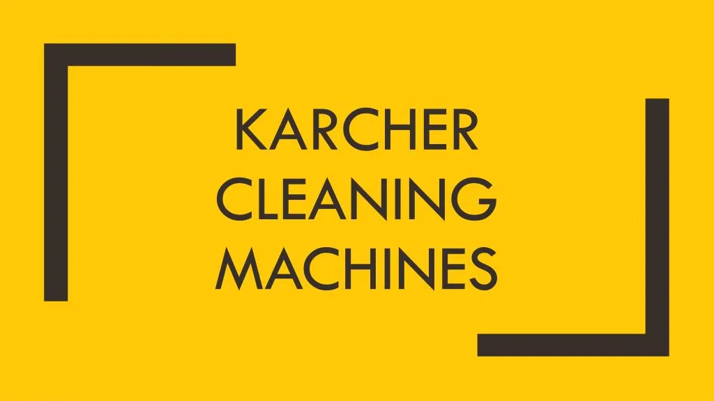 karcher cleaning machines n.