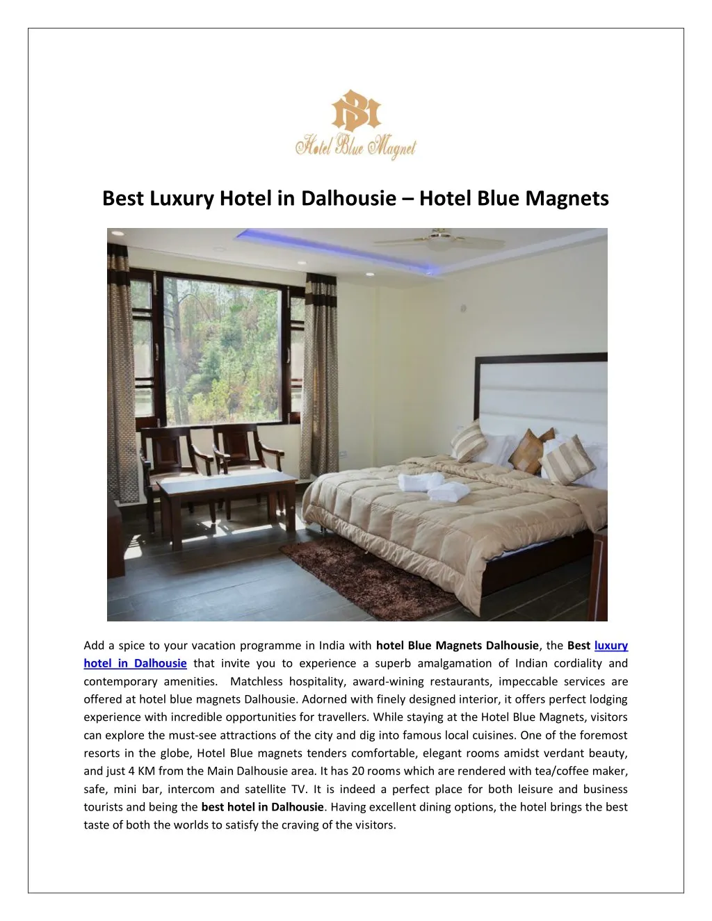 best luxury hotel in dalhousie hotel blue magnets n.