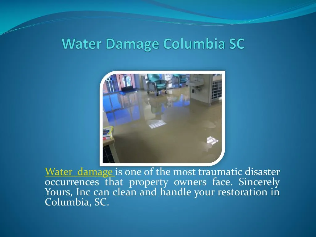 water damage columbia sc n.
