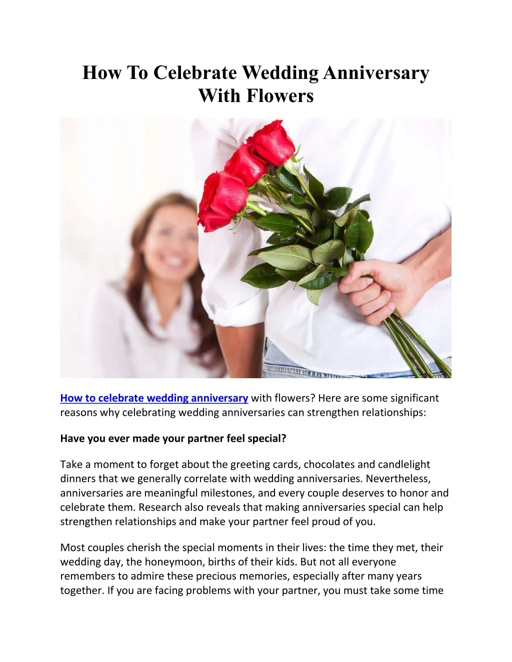 PPT - How To Celebrate Wedding Anniversary PowerPoint Presentation