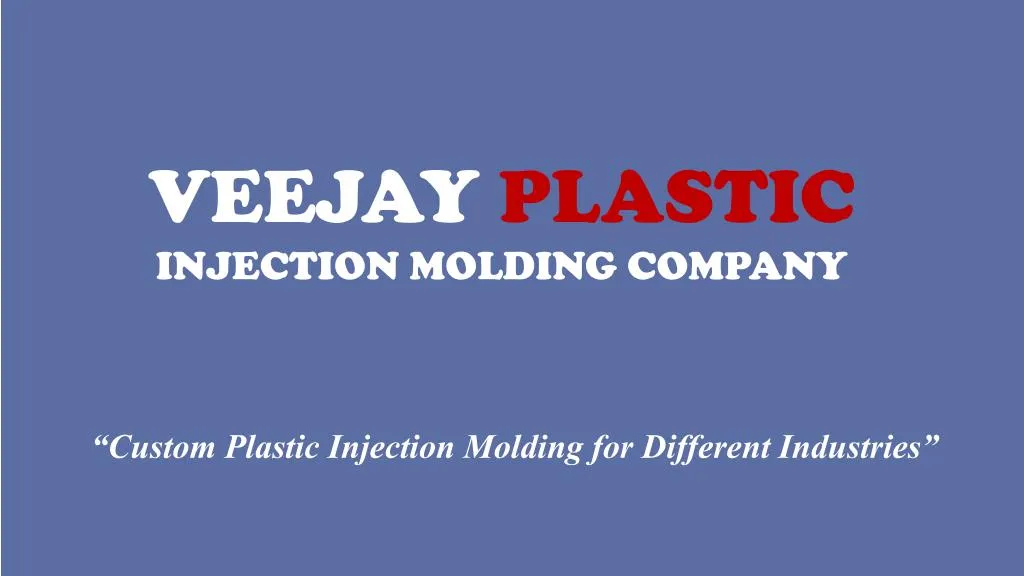 custom plastic injection molding for different industries n.
