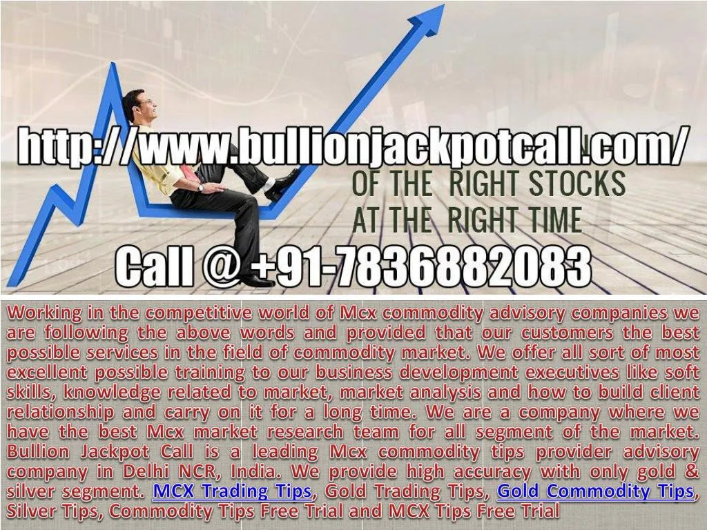 working in the competitive world of mcx commodity n.