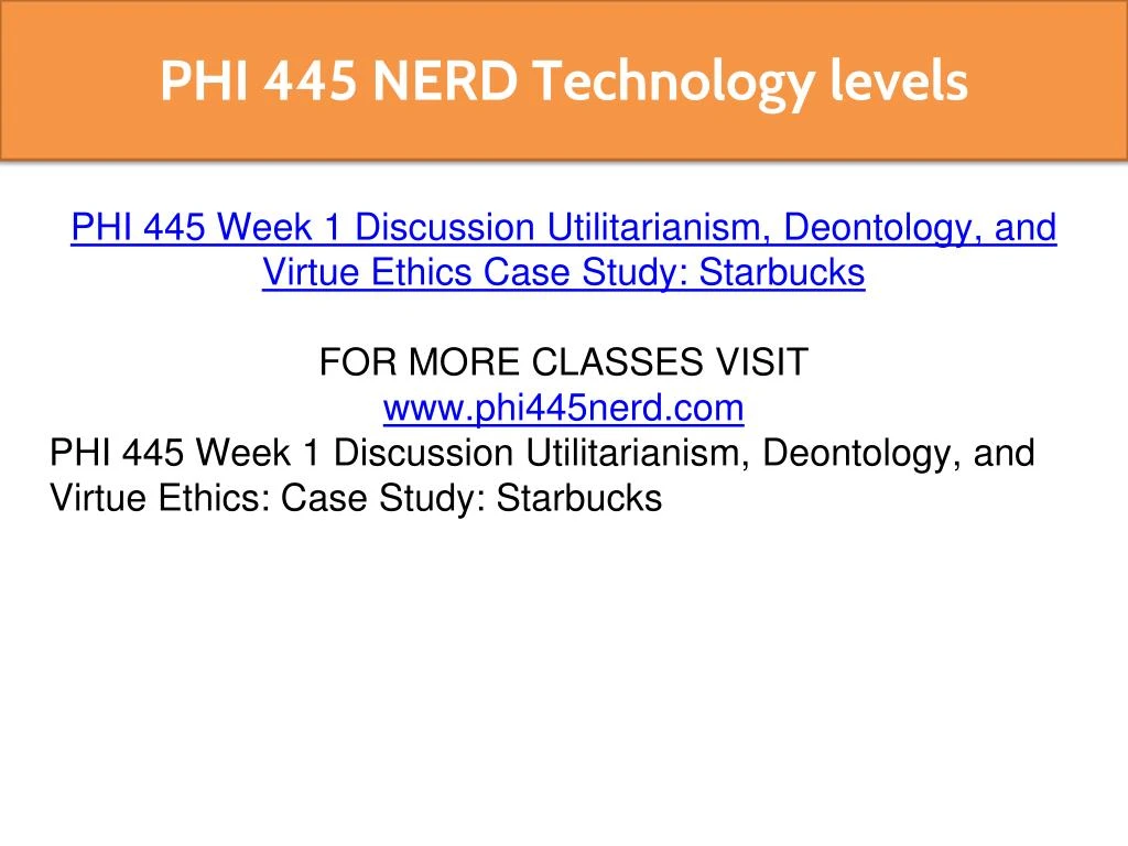 phi445 week 1 discussion 1 phi445 week 1 discussion 1