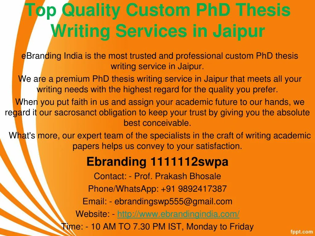 Custom dissertation writing doctoral