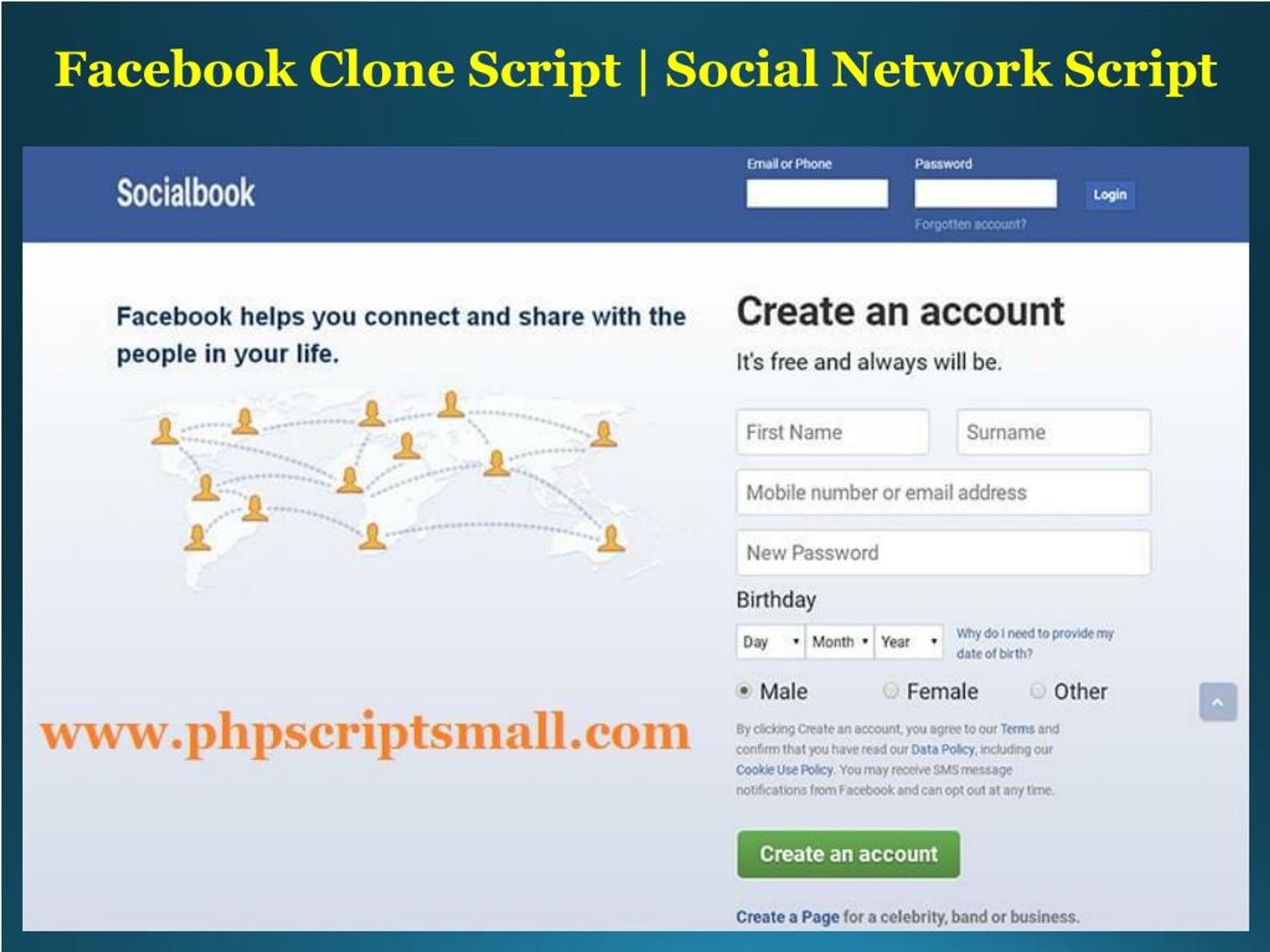 Facebook Clone. Facebook scripts. Social Network script. Script Network.