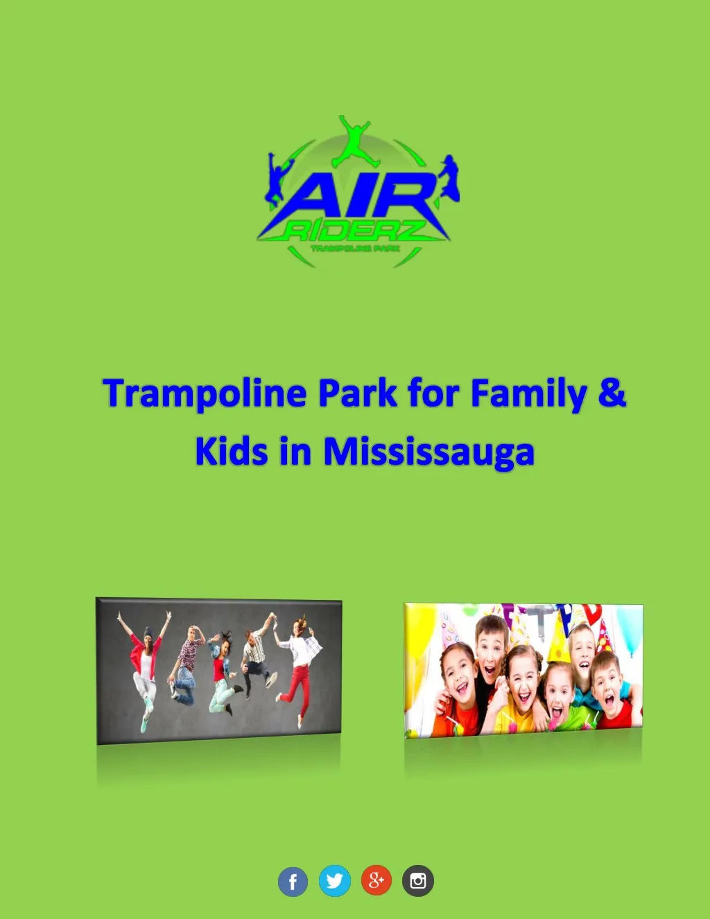 PPT Air Riderz Trampoline Park One Stop Recreational Indoor Park in