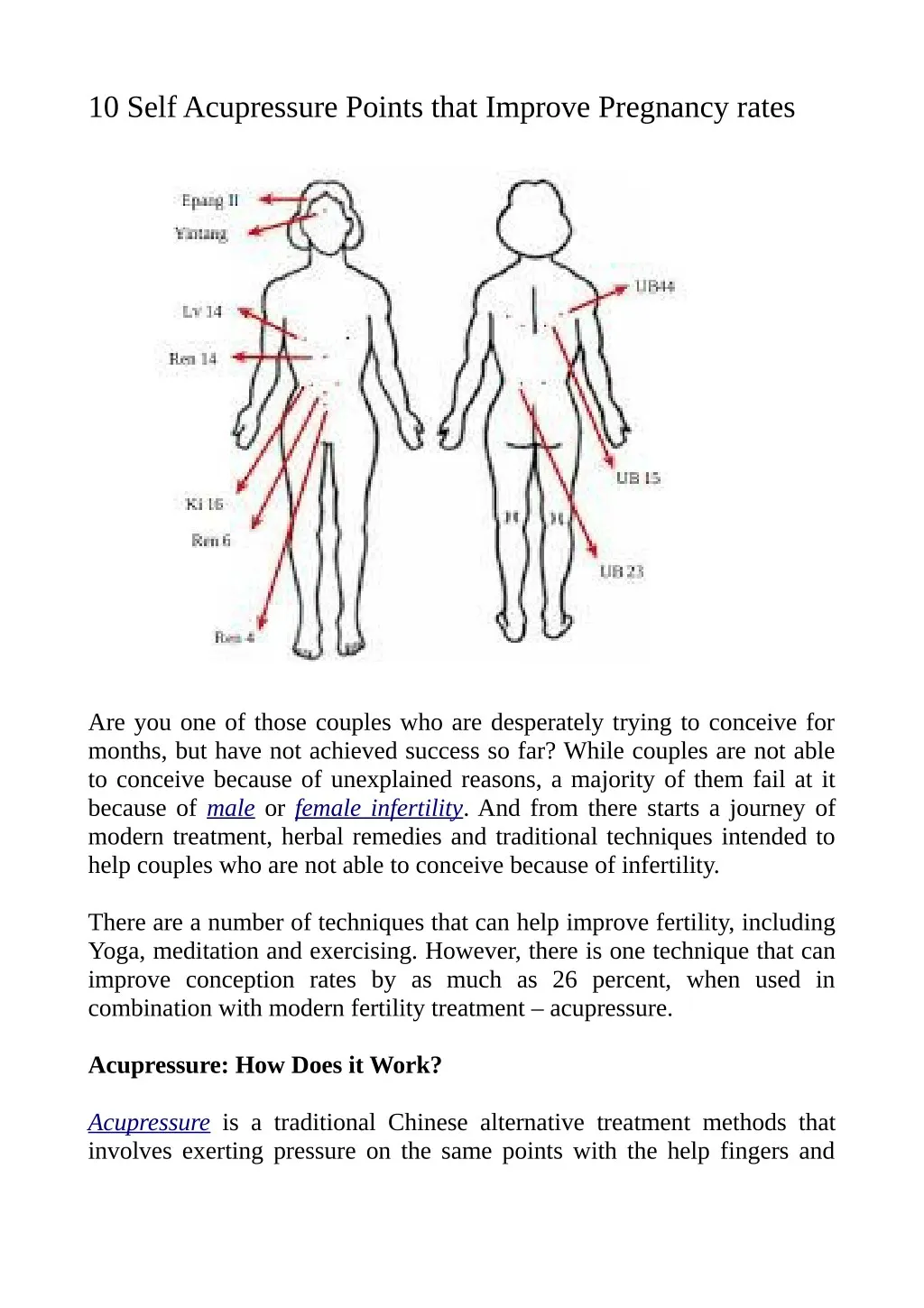 Acupuncture Pregnancy Points PregnancyWalls