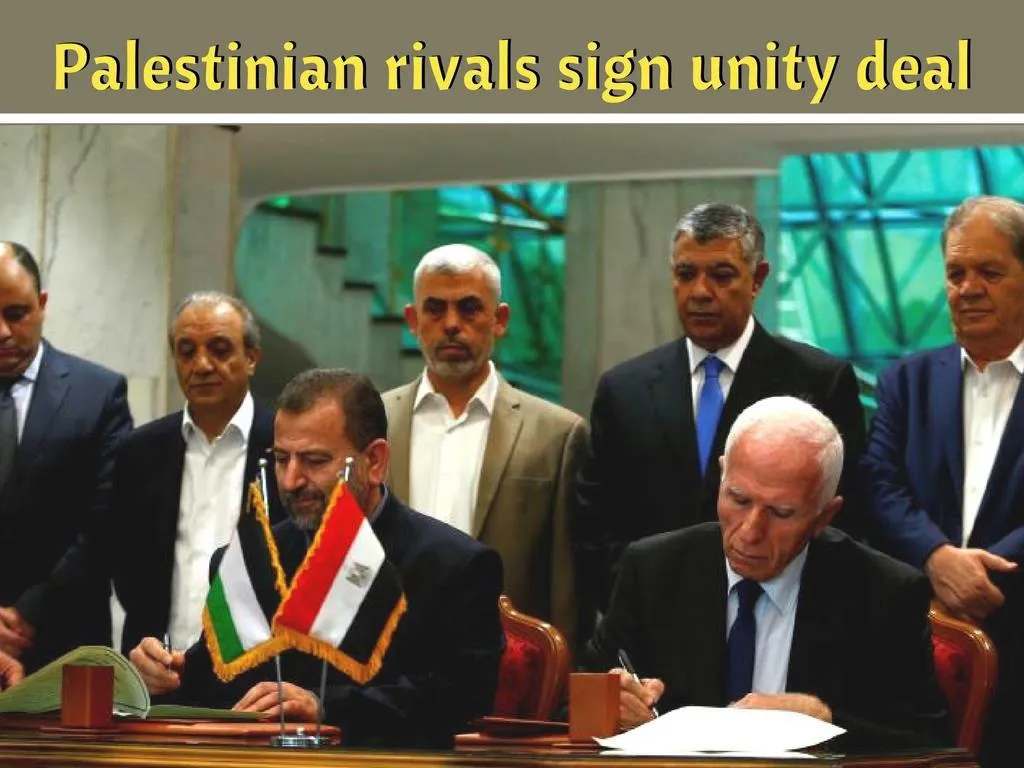 palestinian rivals sign unity deal n.