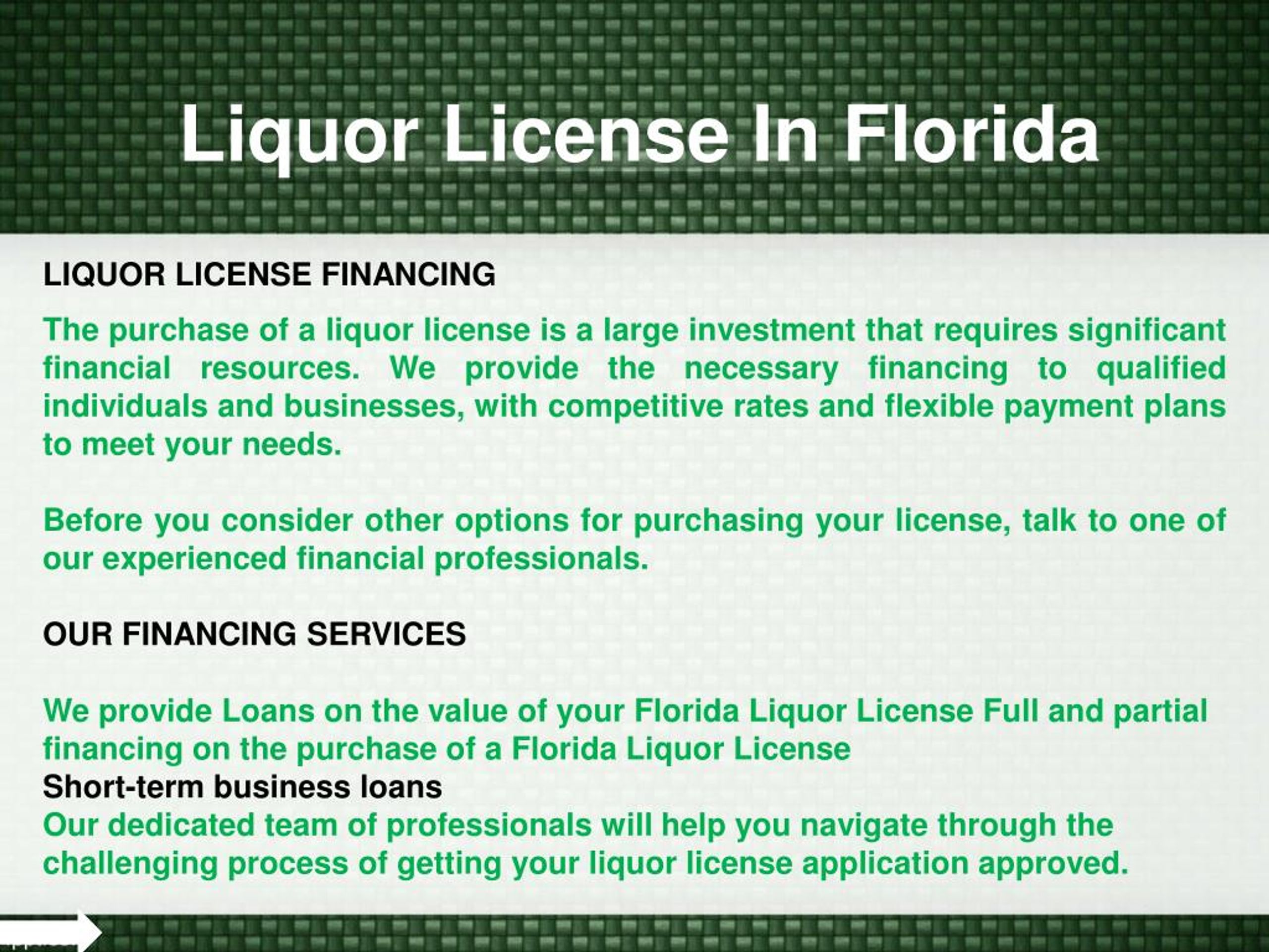 PPT Liquor License In Florida PowerPoint Presentation, free download