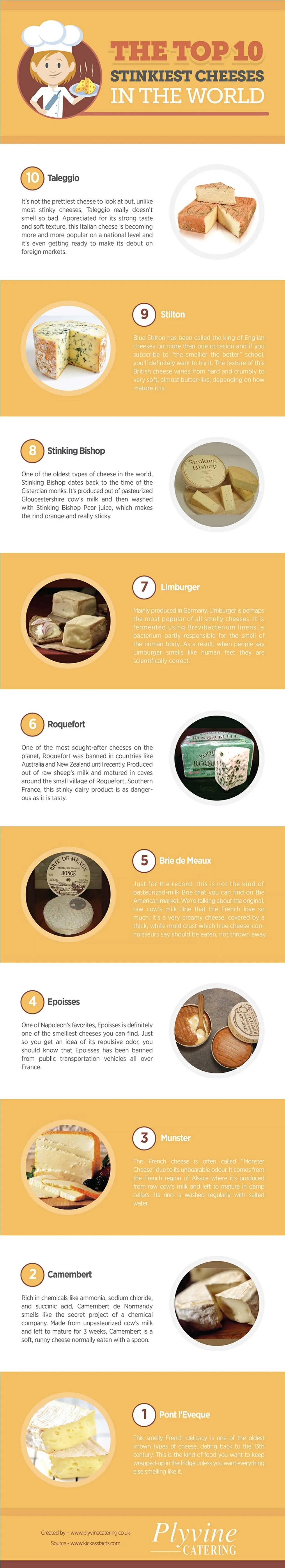 PPT The Top 10 Stinkiest Cheeses in the World PowerPoint Presentation