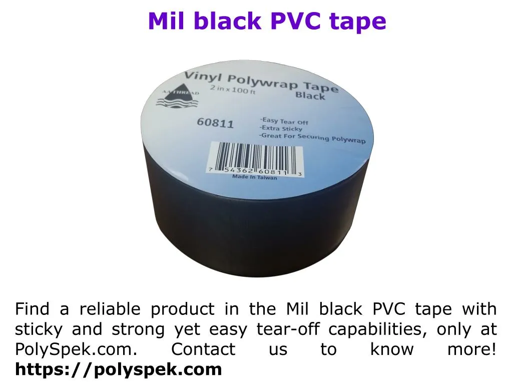 mil black pvc tape n.