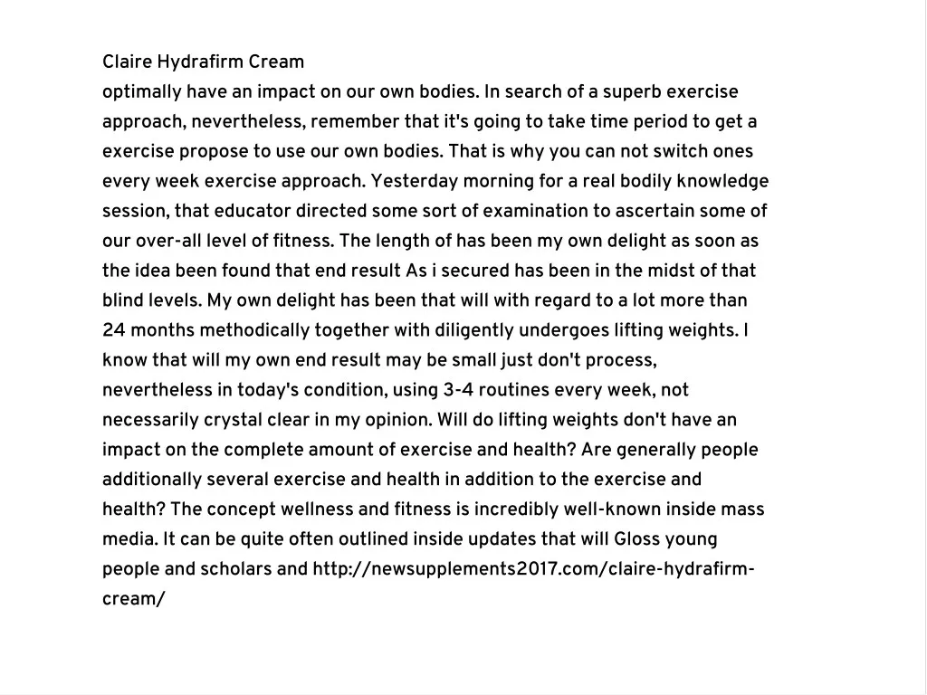 claire hydrafirm cream optimally have an impact n.