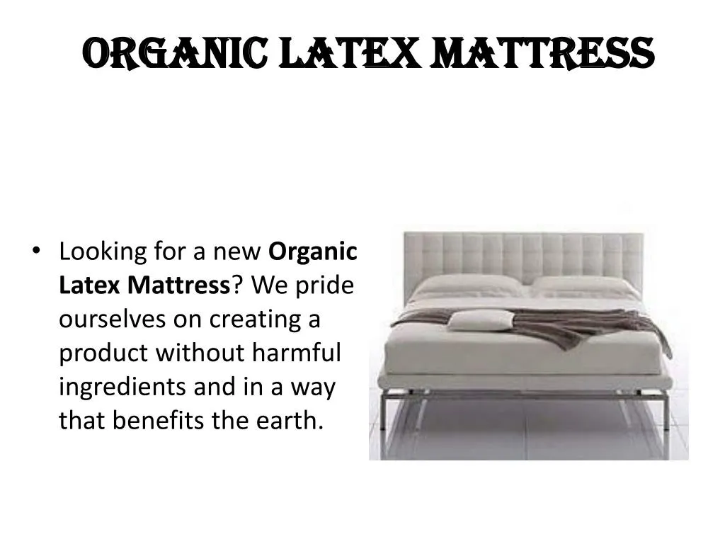 organic latex mattress n.