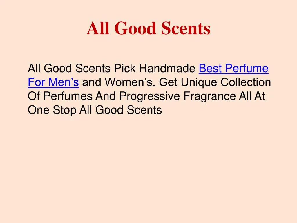 all good scents n.