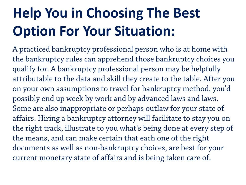 Choose the best option