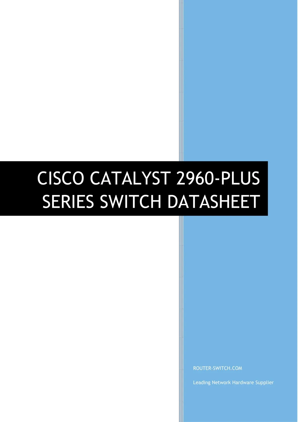 cisco catalyst 2960 plus series switch datasheet n.