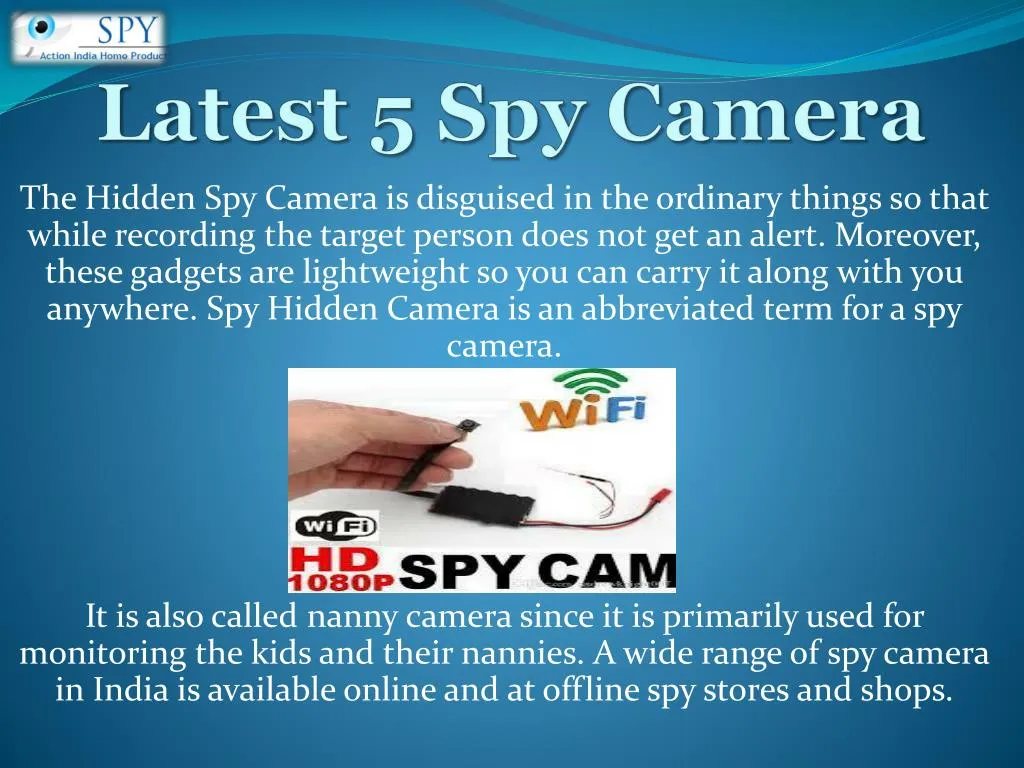 latest 5 spy camera n.