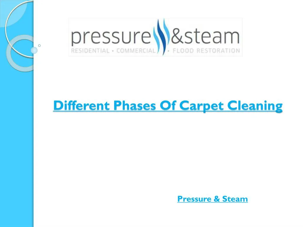 different phases of carpet cleaning n.