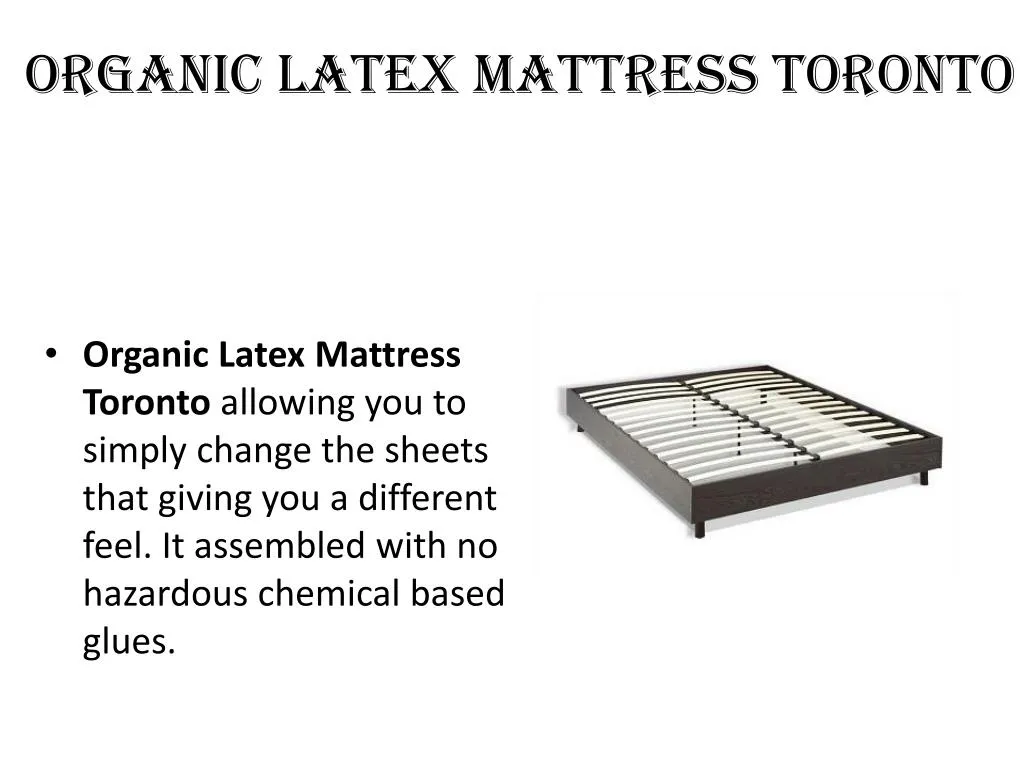 organic latex mattress toronto n.