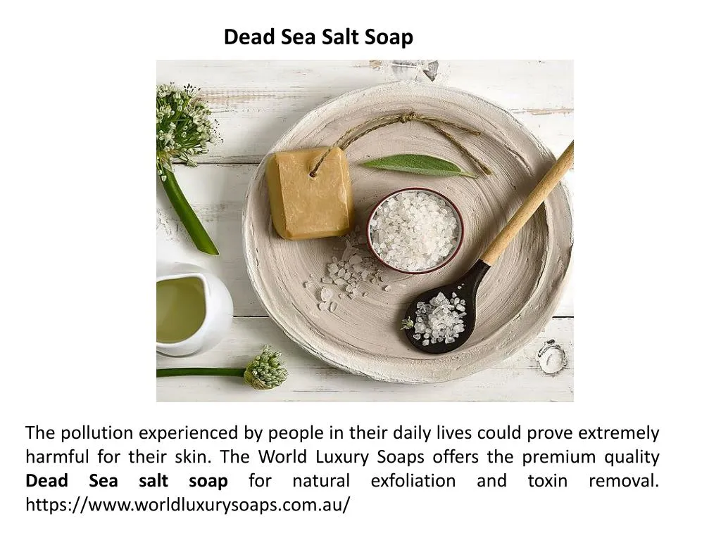 PPT Dead Sea Salt Soap PowerPoint Presentation, free download ID