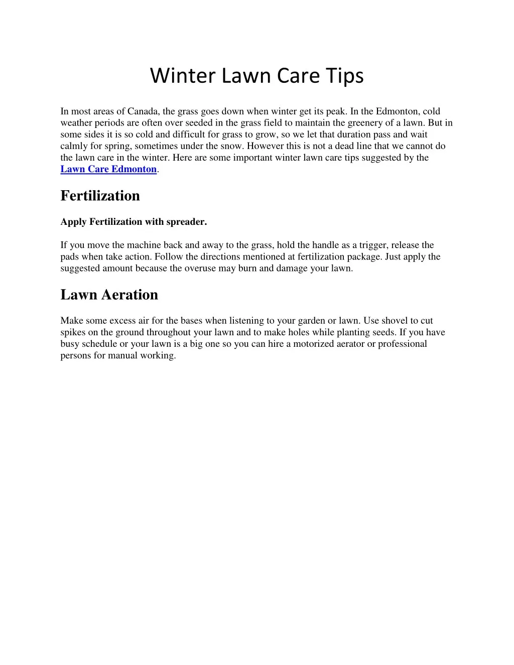 winter lawn care tips n.