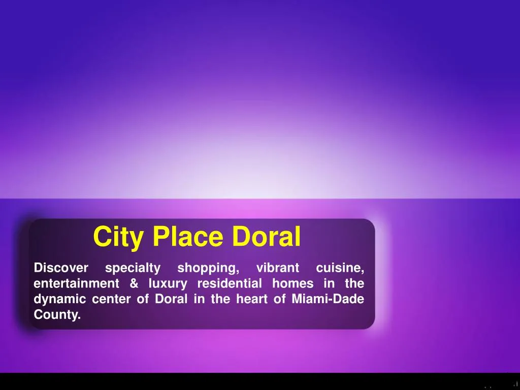 city place doral n.