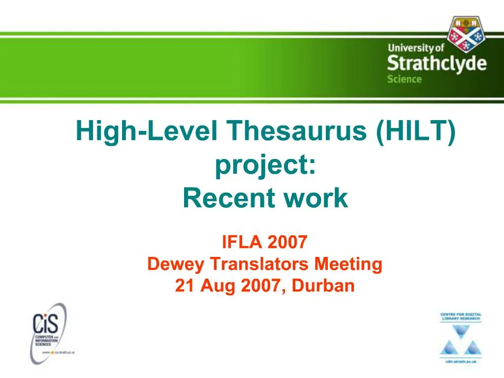 ppt-high-level-thesaurus-hilt-project-recent-work-powerpoint