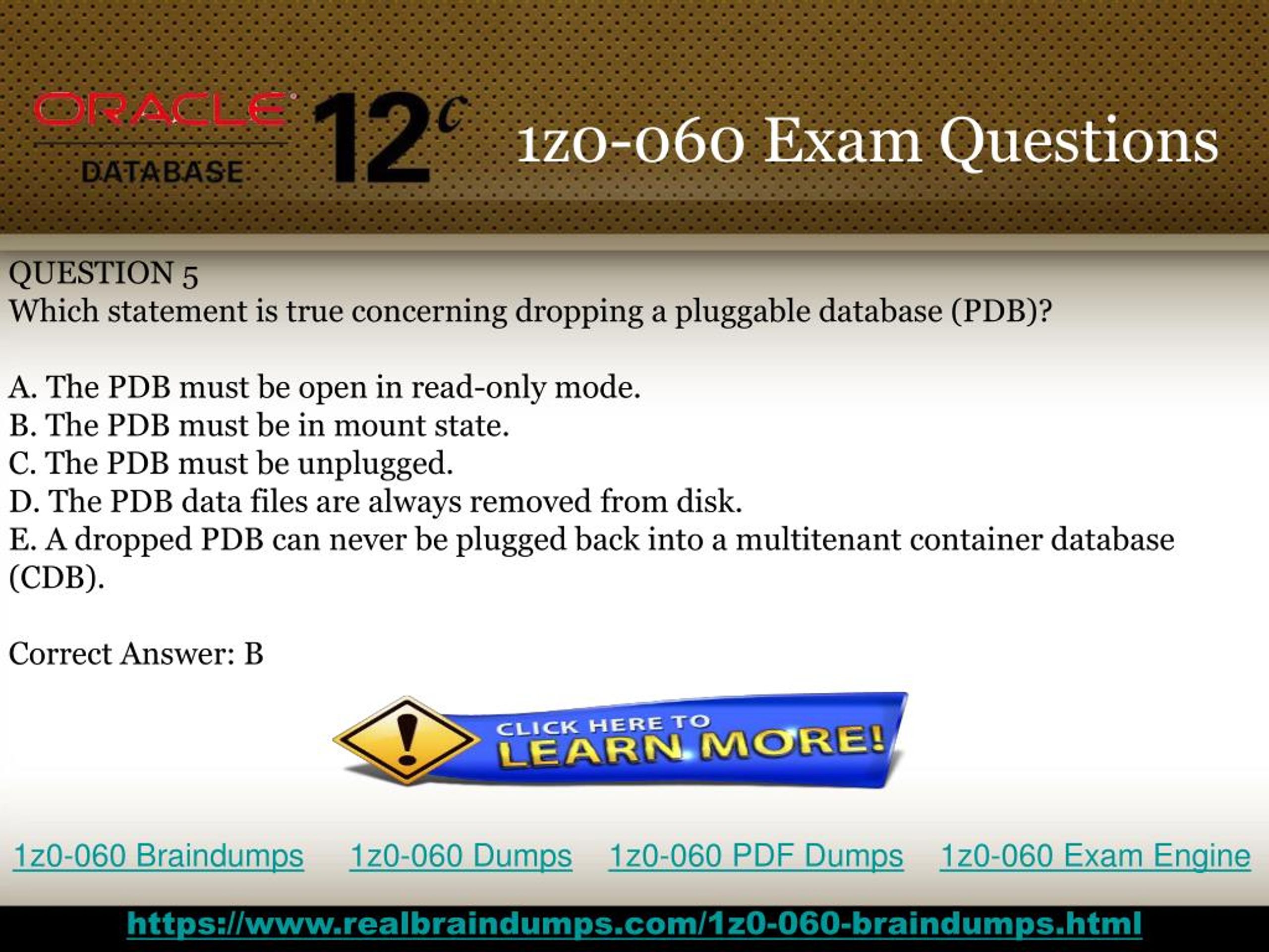 PPT - 100% verified 1z0-060 Exam Study Material PowerPoint Sns-Brigh10