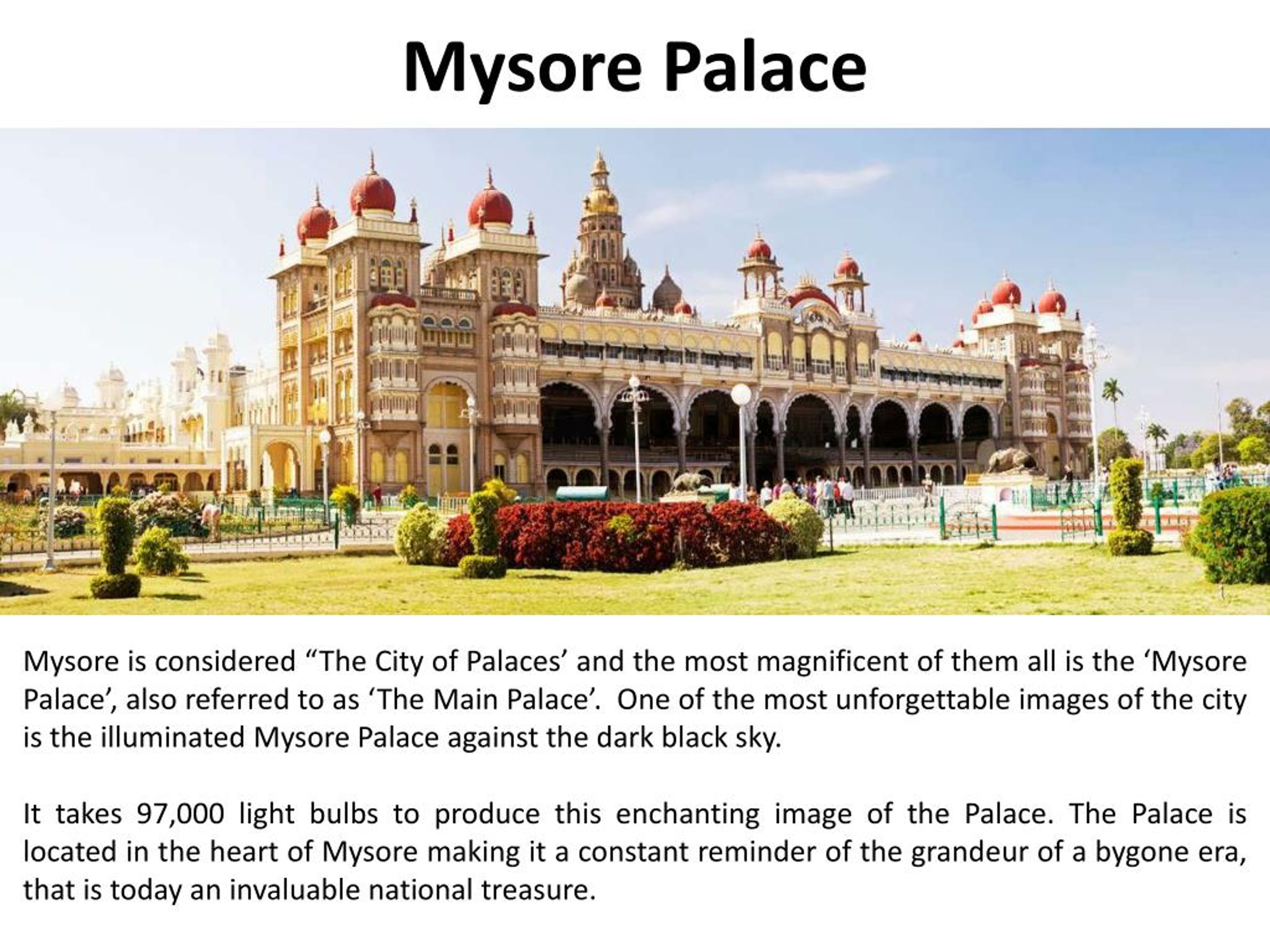 mysore tourism ppt