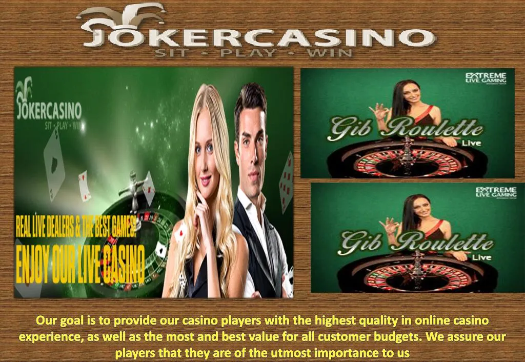 our goal is to provide our casino players with n.