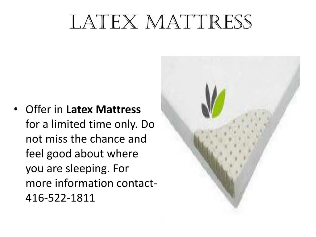 latex mattress n.