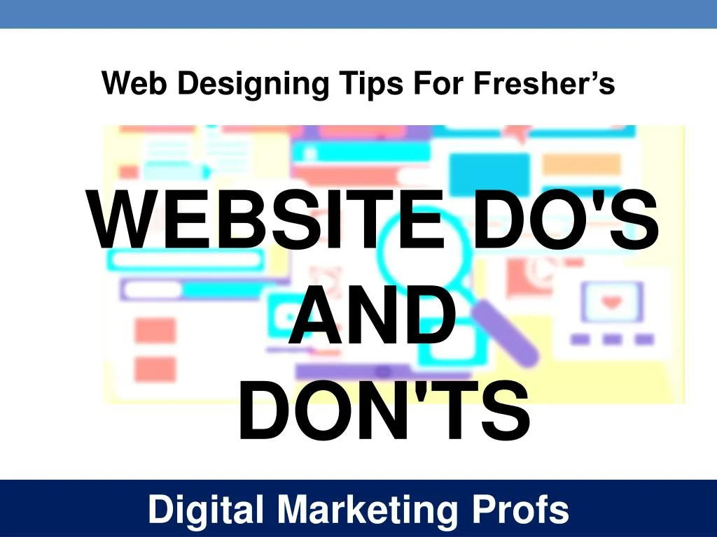 web designing tips for fresher s n.