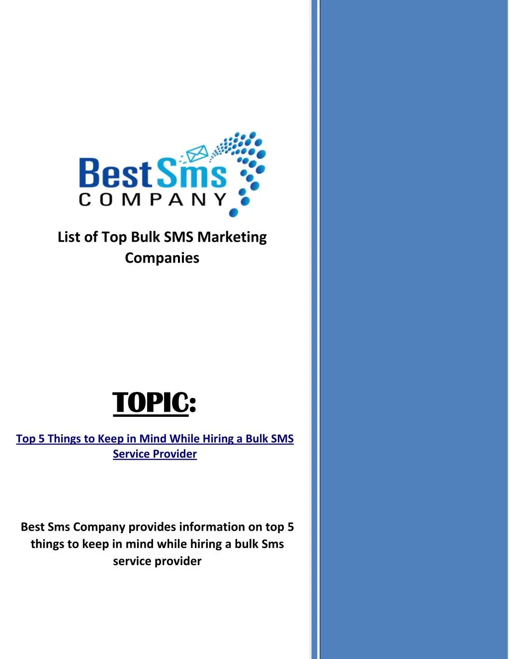 list of top bulk sms marketing companies n.