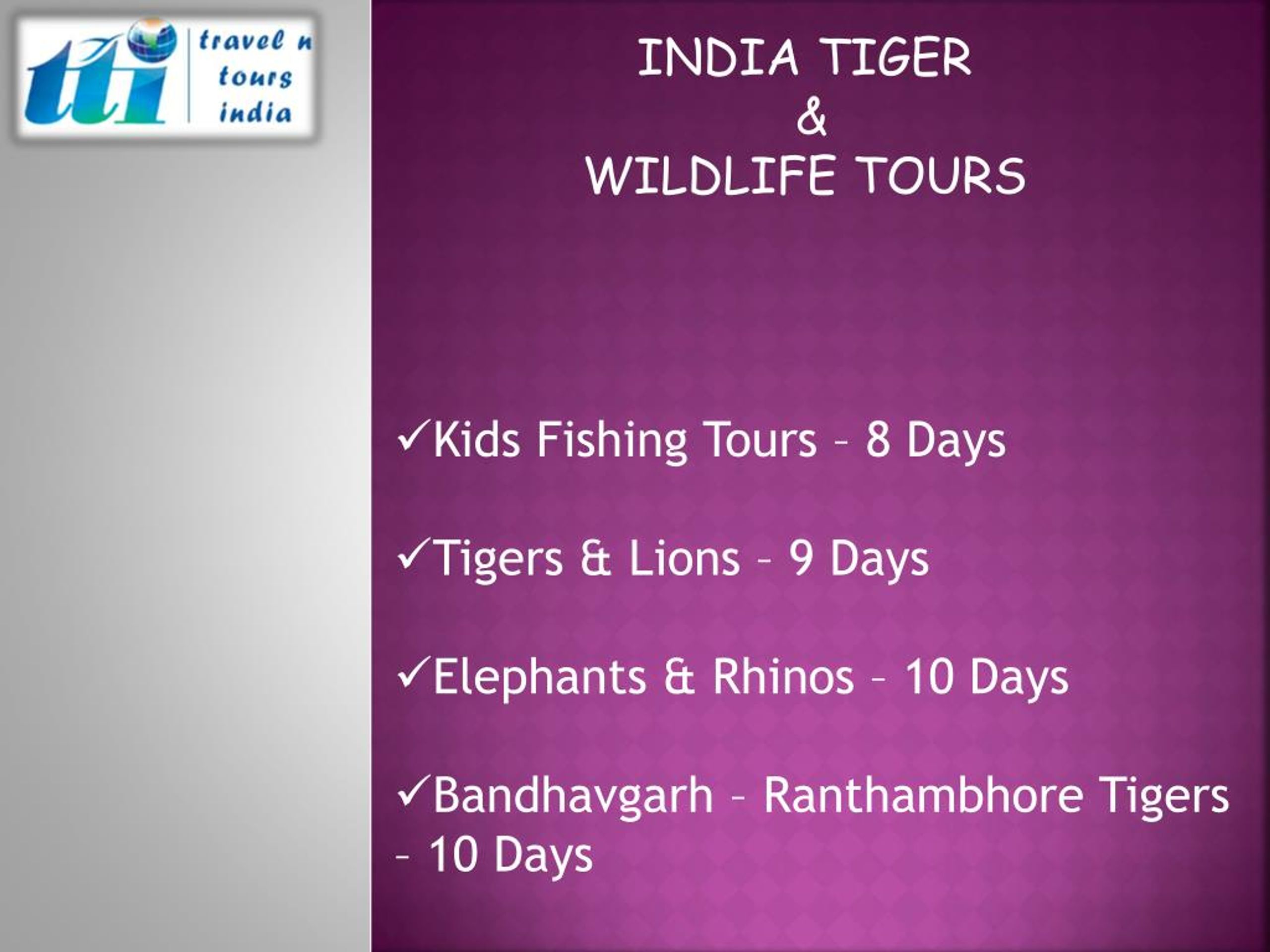 PPT - Tiger Safari India PowerPoint Presentation, free download - ID