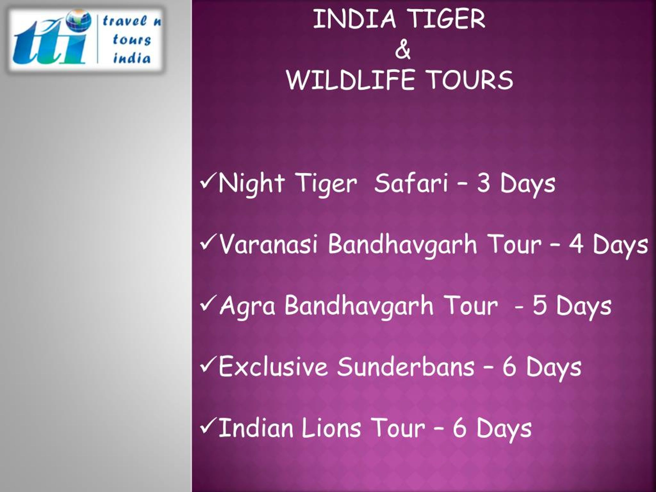 PPT - Tiger Safari India PowerPoint Presentation, free download - ID