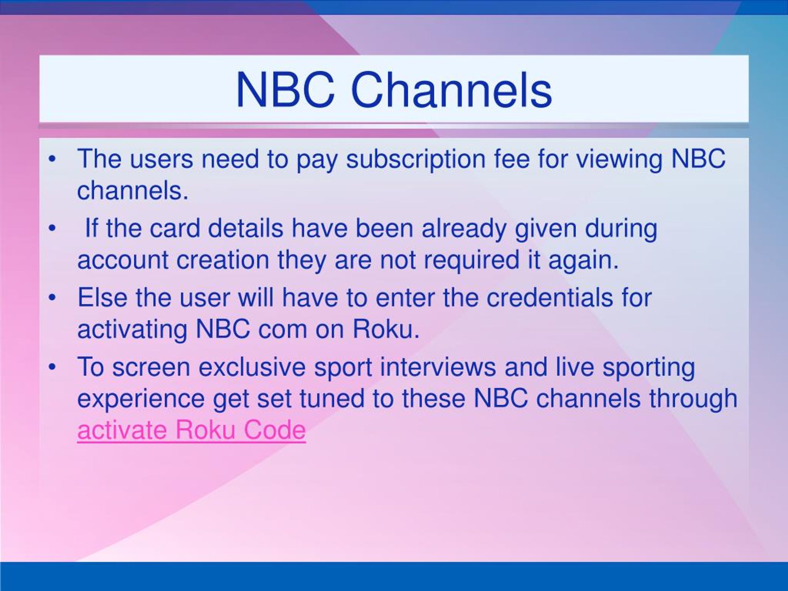 how do you get credits on nbc app