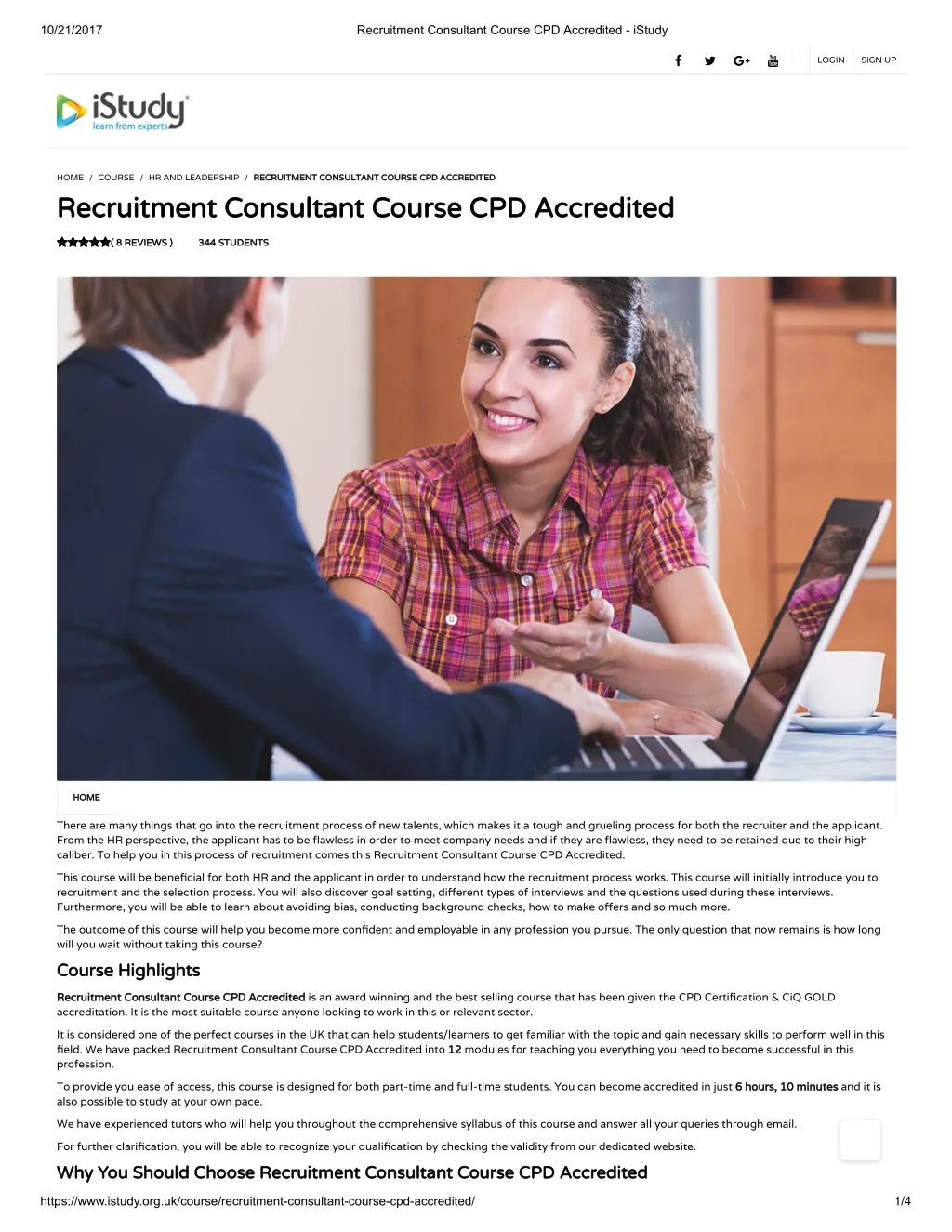 PPT - Recruitment Consultant Course CPD Accredited - iStudy Sns-Brigh10