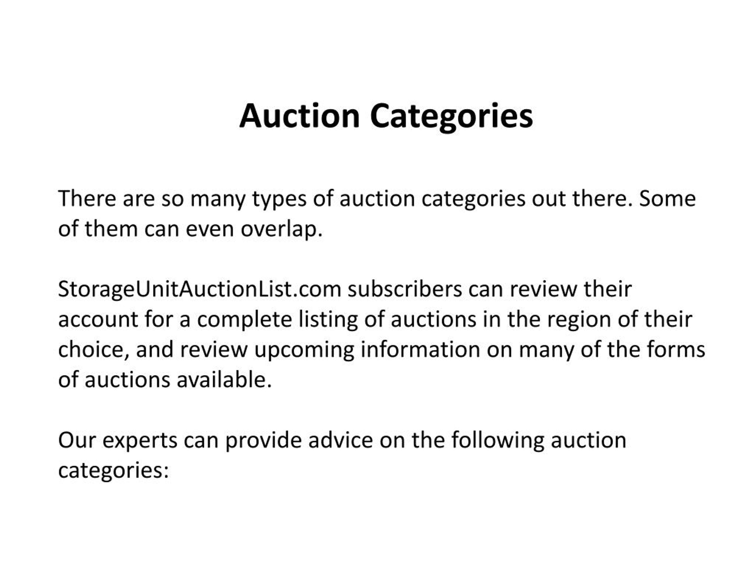 PPT - Storage Unit Auctions PowerPoint Presentation, Free Download - ID ...