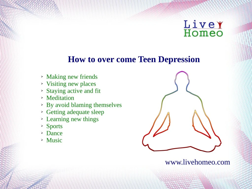 PPT Tips to Control Teen Depression PowerPoint