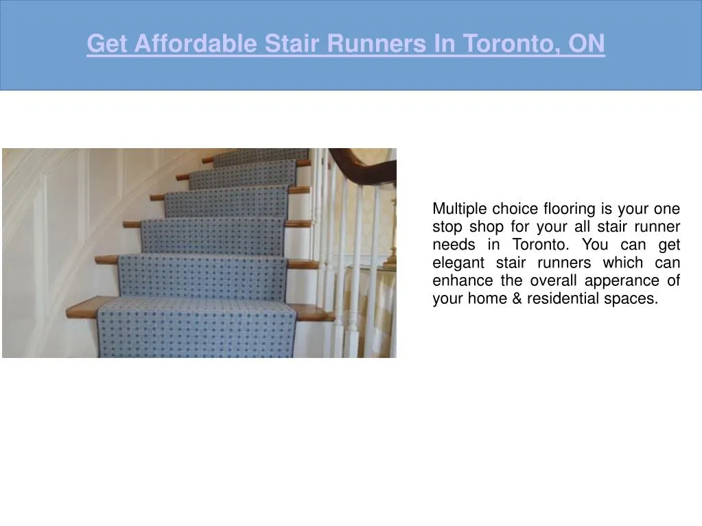 get affordable stair runners in toronto on n.