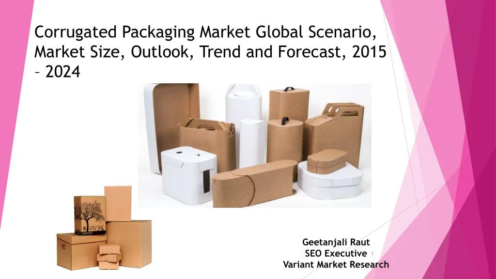 PPT Corrugated Packaging Market Global Scenario, Market Size, Outlook