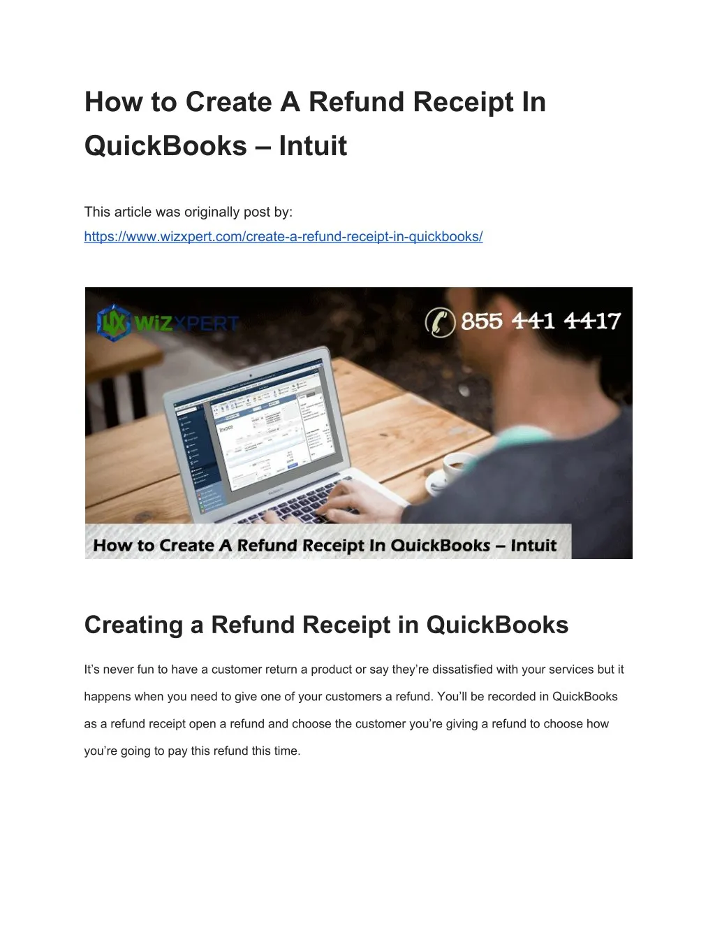 ppt-how-to-create-a-refund-receipt-in-quickbooks-intuit-powerpoint