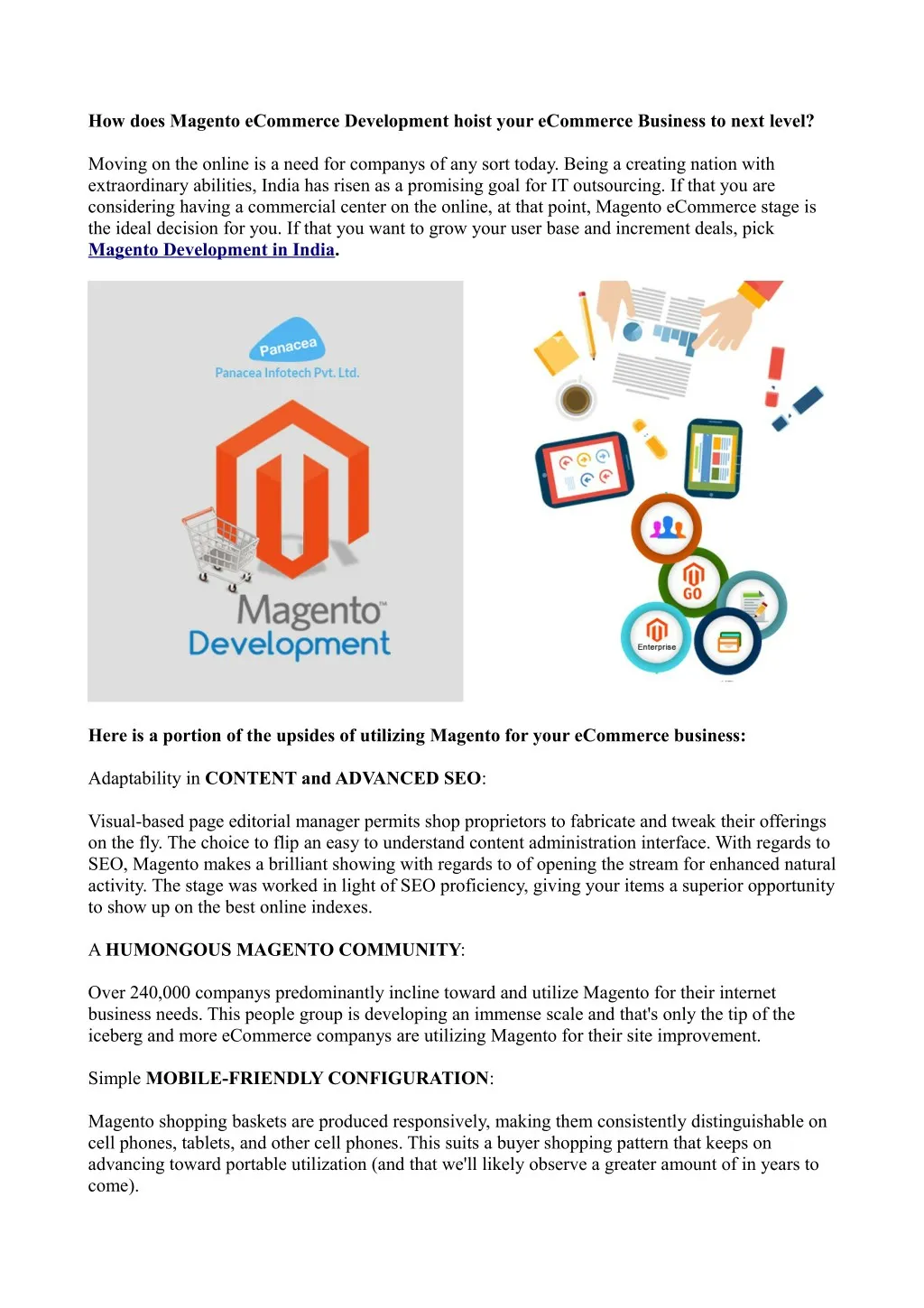 how does magento ecommerce development hoist your n.