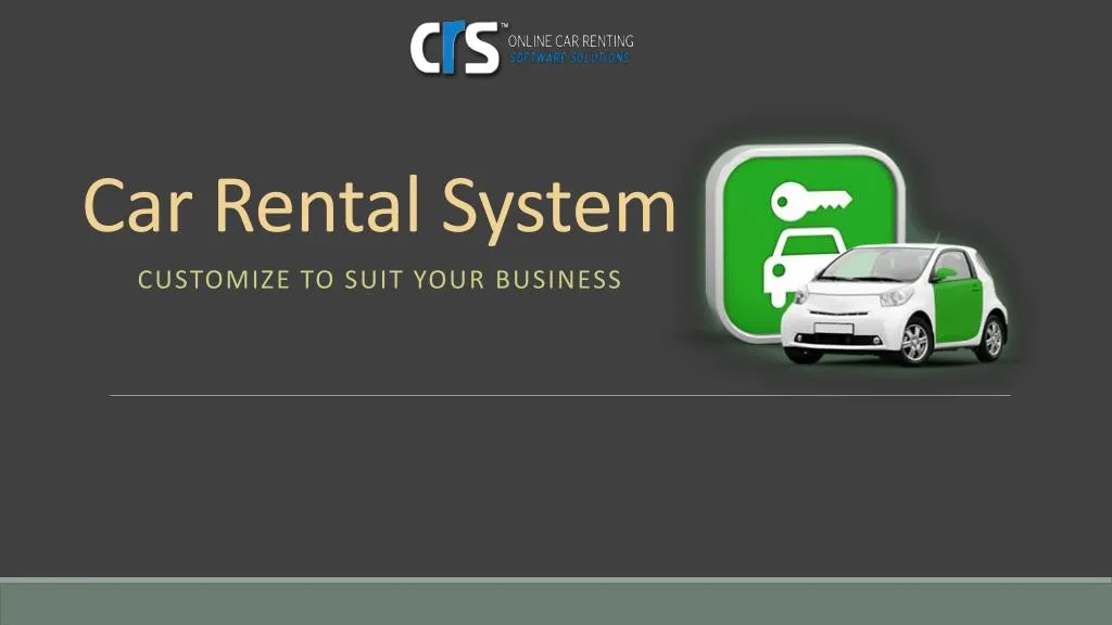 car rental system n.