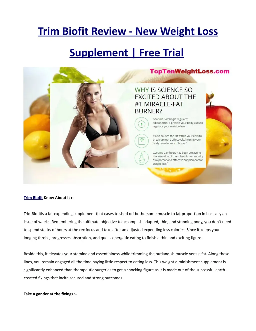 trim biofit review new weight loss n.