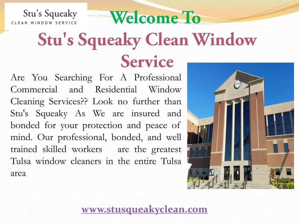 welcome to stu s squeaky clean window service n.