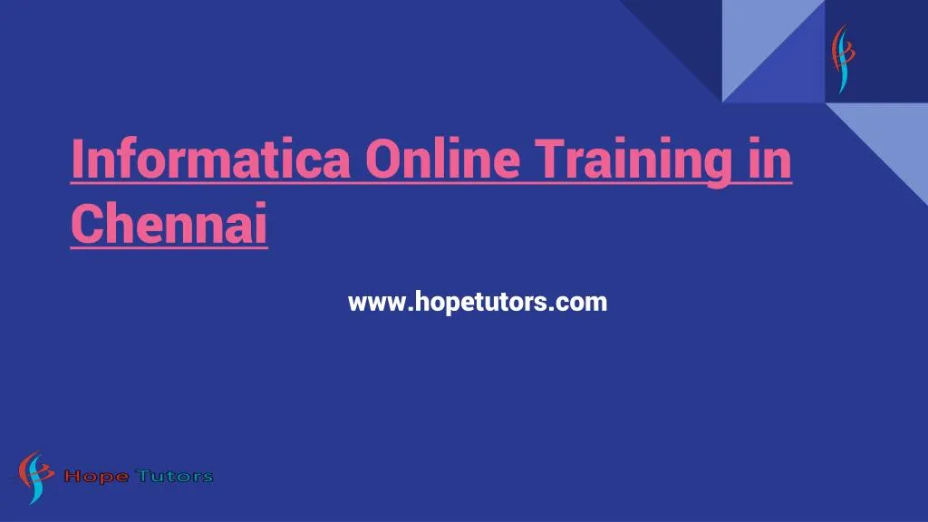 informatica online training in chennai n.