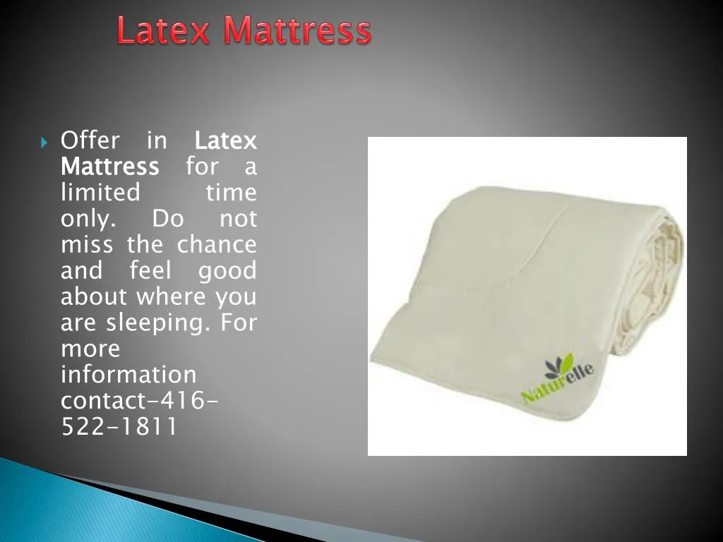 latex mattress n.