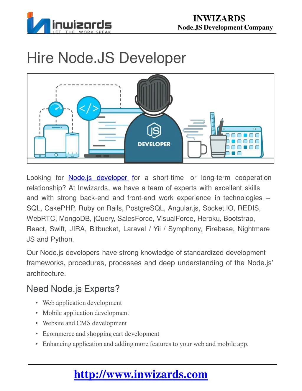 Node Js Developer Job Description
