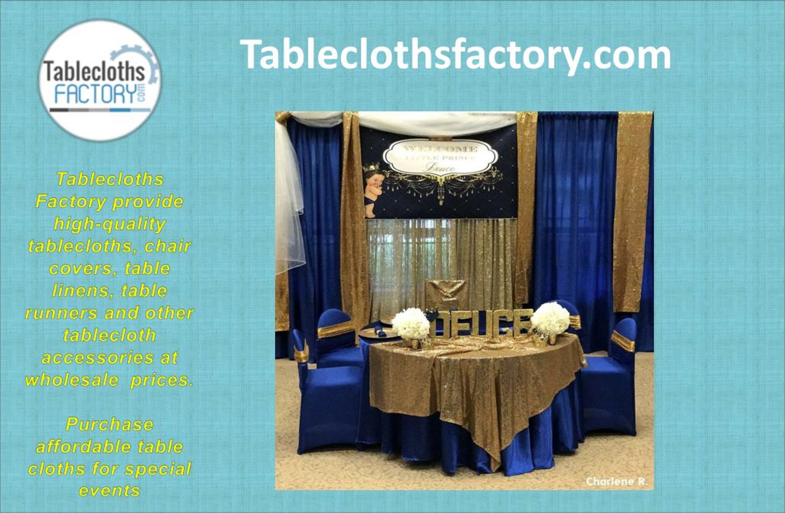 wholesale tablecloths and chair covers